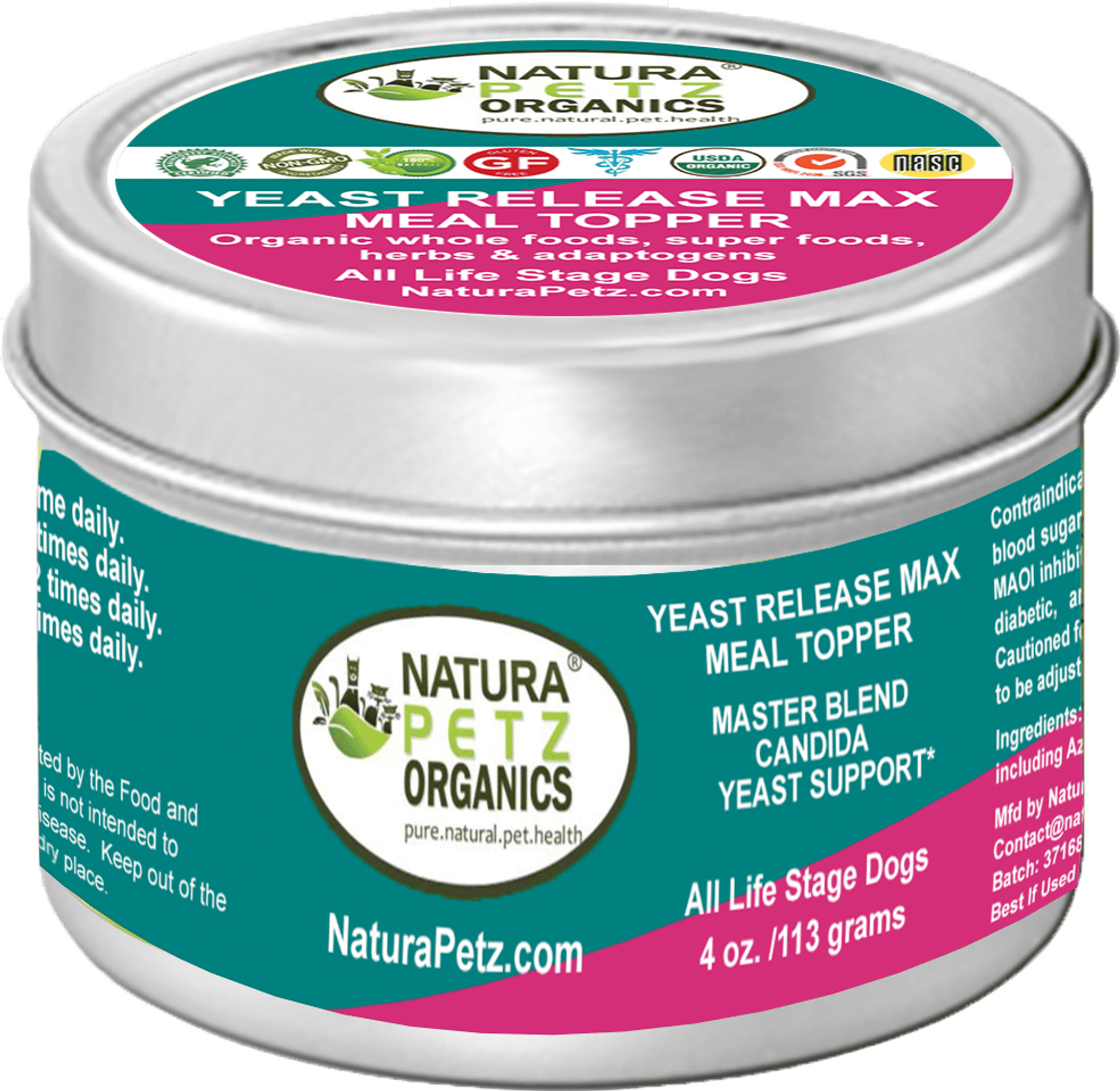 Yeast Release Max Meal Topper* Master Blend Candida Yeast Defense* For Dogs And Cats*