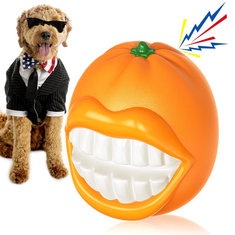 PROKEl Dog Toys Squeak Chew Toys Tough Ballfor Medium Large Extra Aggressive ChewersringDogs Breed Interactive Enduring IndestructibleSqueaky Toy Trai