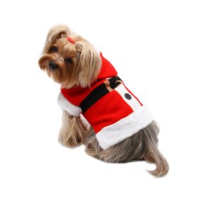Santa Hooded Sweater with Soft Fur Trims - XL