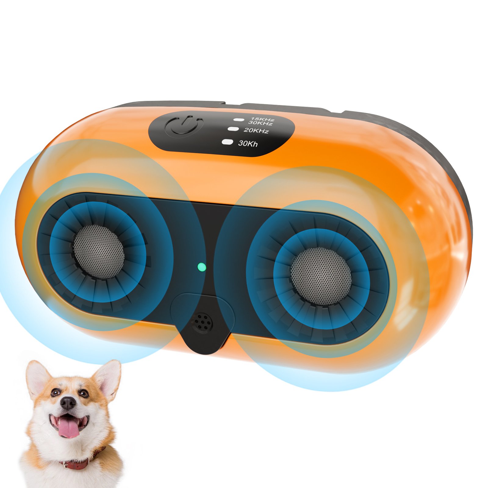 Ultrasonic Dog Bark Deterrent, Anti Barking Device Dog Barking Control Devices With 3 Modes Stop Barking Neighbors Dog, 50ft Range Indoor & Outdoor, S