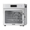 VEVOR Food Dehydrator Machine, 8 Stainless Steel Trays, 400W Electric Food Dryer with Adjustable Temperature & 24-Hour Timer, Heated Dryer for Jerky