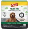 (2 pack) Activated Charcoal Leak-Resistant Training Pads for Dogs, 23in x 23in, 100 Count