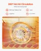 VEVOR Food Dehydrator Machine, 8 Stainless Steel Trays, 400W Electric Food Dryer with Adjustable Temperature & 24-Hour Timer, Heated Dryer for Jerky
