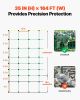 VEVOR Electric Fence Netting, 35" H x 164' L, PE Net Fencing with Posts & Double-Spiked Stakes, Utility Portable Mesh for Goats, Sheep, Lambs, Deer