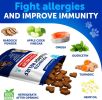 Dog Allergy Relief Chews Itching Skin Relief for Dogs Fish Oil Omega 3 Seasonal Allergies Pills Skin & Coat Anti Itch Hot Spots Treatment Canine Immun
