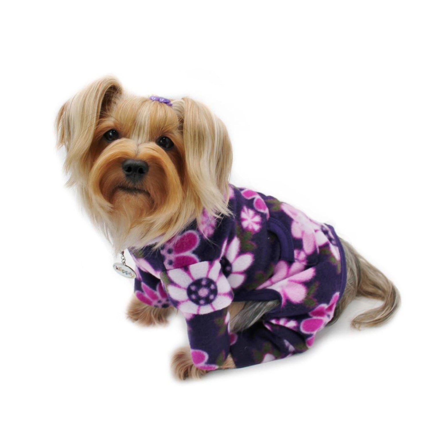Midnight Garden Fleece Turtleneck Pajamas (Size: L)
