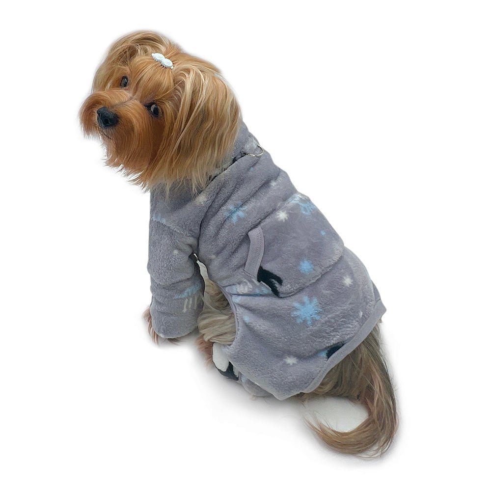 Ultra Thick Plush Penguins Turtleneck Pajamas (Size: L)