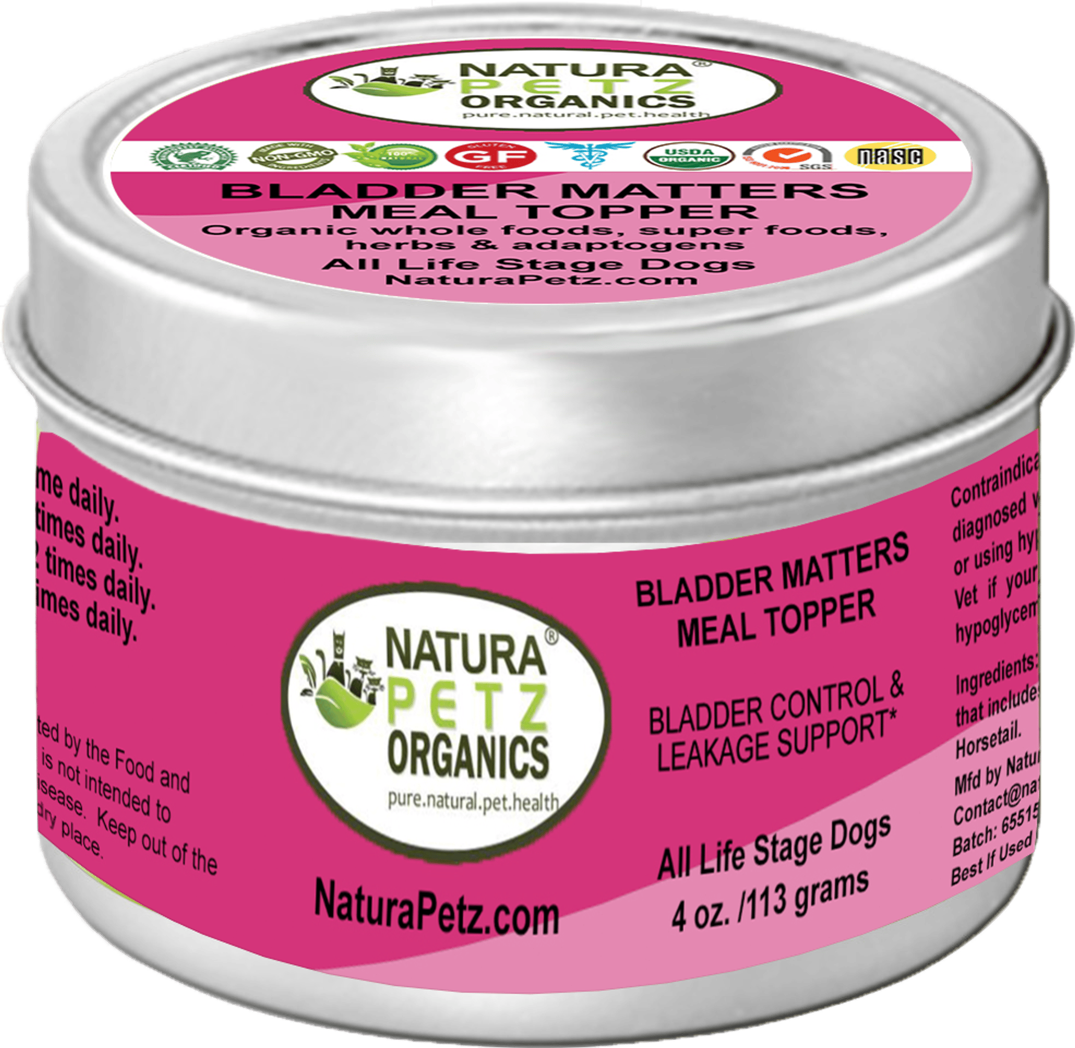 Bladder Matters Max Meal Topper Bladder Control & Leakage Support* Dogs Cats* (Size: 4 Oz. Dog Yellow)