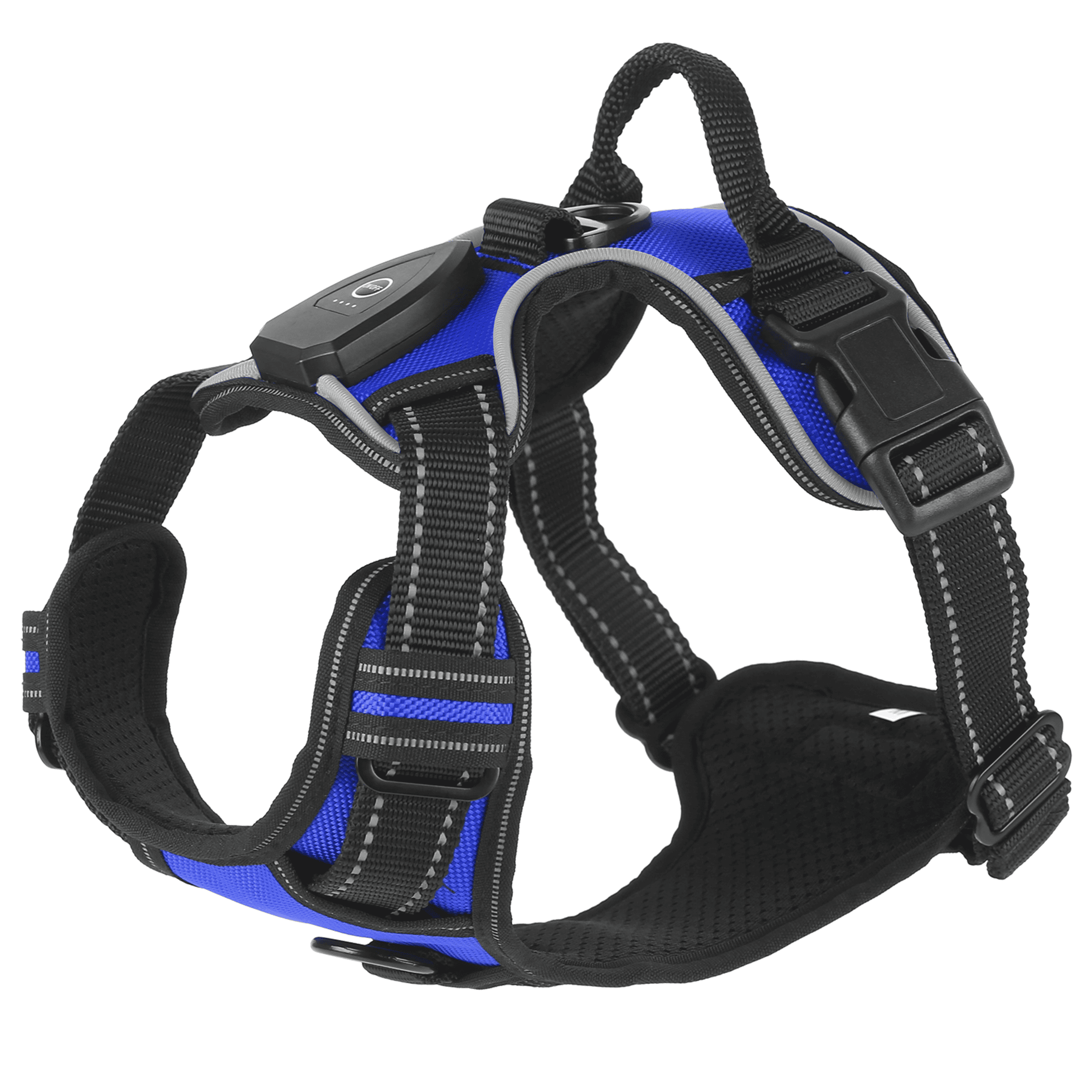 Light Up Dog Harness Rechargeable LED Dog Harness (Size: SGreen)