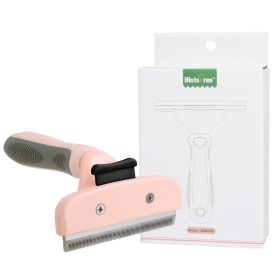 Cat Dog Pet Hair Trimmer Pet Shaving Razor Pet Comb (Color: Pink)