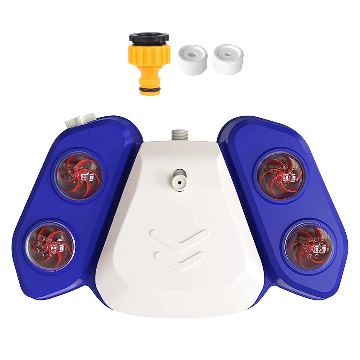 Blue-Yellow Color Options -- 1Pc Dog Water Fountain Multifunctional Automatic Pet Water Dispenser Outdoor Step-on Activated Sprinkler For Drinkin (Color: Blue)