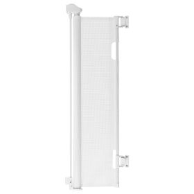 Retractable Baby Gate, Extends to 56.3 inch Wide, 31.3 inch Tall, with Security Lock, Easy to Use, Walk Through Without Tripping (Height: 33 inch, Width: 55 inch)