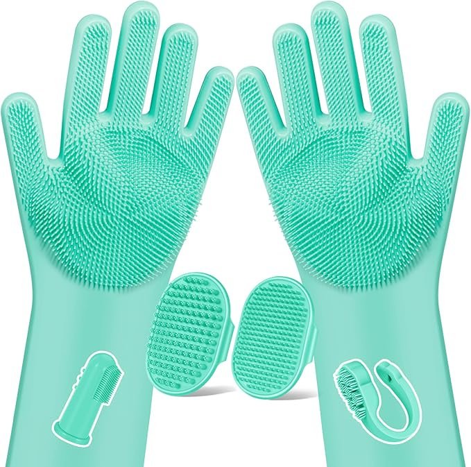 6PCS Pet Grooming Kit for Dogs (Color: Green)
